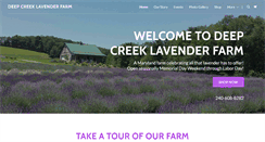 Desktop Screenshot of deepcreeklavenderfarm.com
