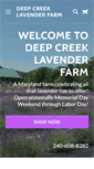Mobile Screenshot of deepcreeklavenderfarm.com